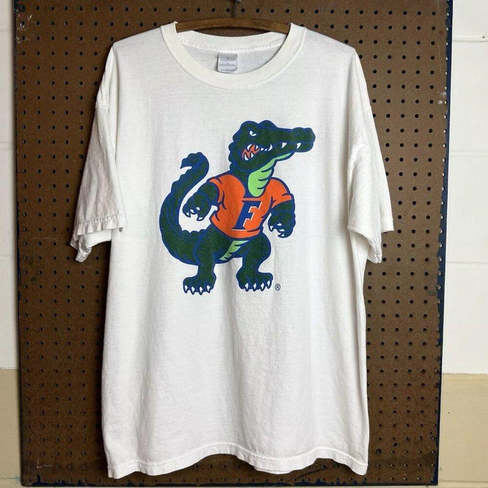 Florida Gators White College University Sports 90S Y2K Shirt
